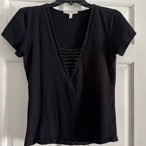 Express Black T shirt with cut out detail